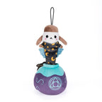 Potion Wizard Plush otter in a starry cape sits atop a purple cauldron, perfect for Plushie Dreadfuls collectors.