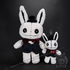 Victorian McGee’s White Rabbit Plush Keychain Accessory Keychain