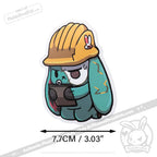Plushie Dreadfuls Vinyl Sticker Pack Vol. 3 - Buns At Work sticker