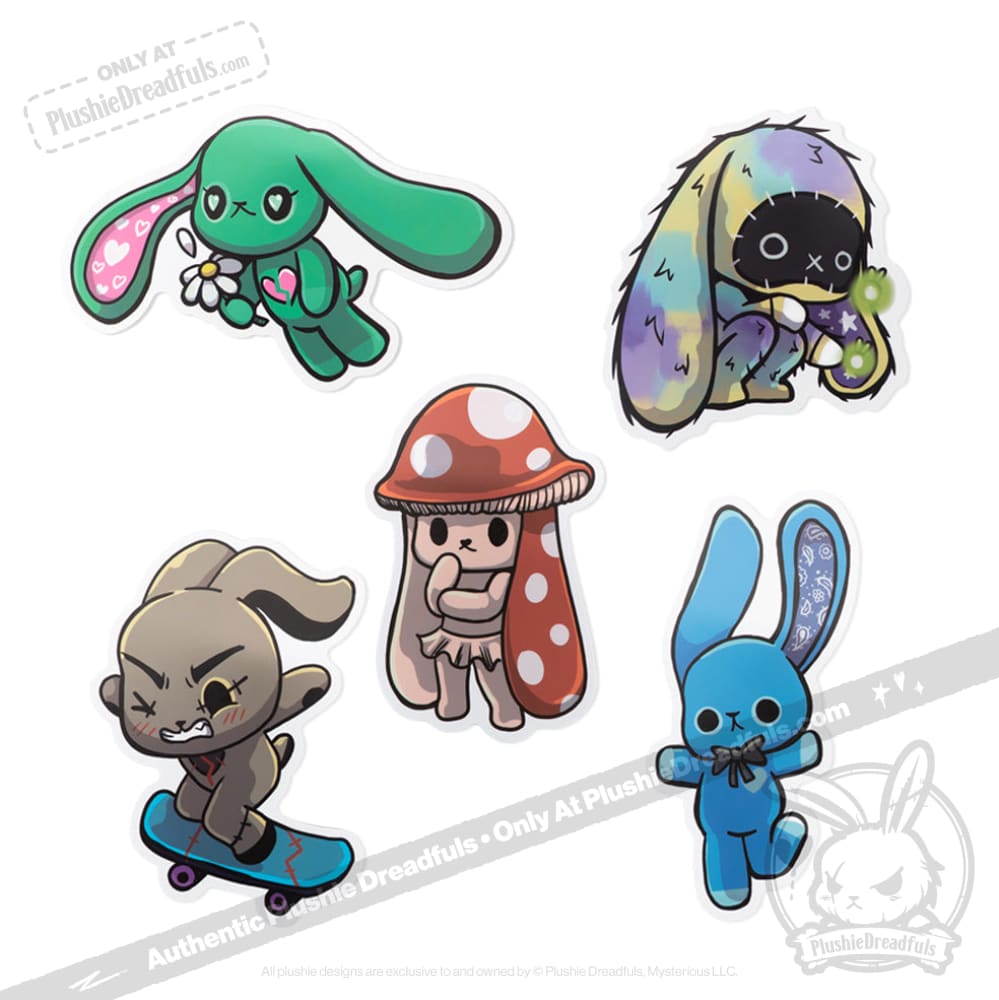 Plushie Dreadfuls Vinyl Sticker Pack Vol. 5 - Daydreaming Pack sticker