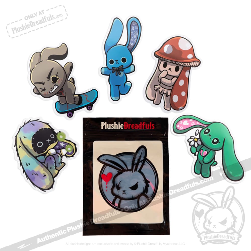 Plushie Dreadfuls Vinyl Sticker Pack Vol. 5 - Daydreaming Pack sticker