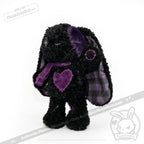 Violet Neon Love Rabbit - Plush Stuffed Animal - toy