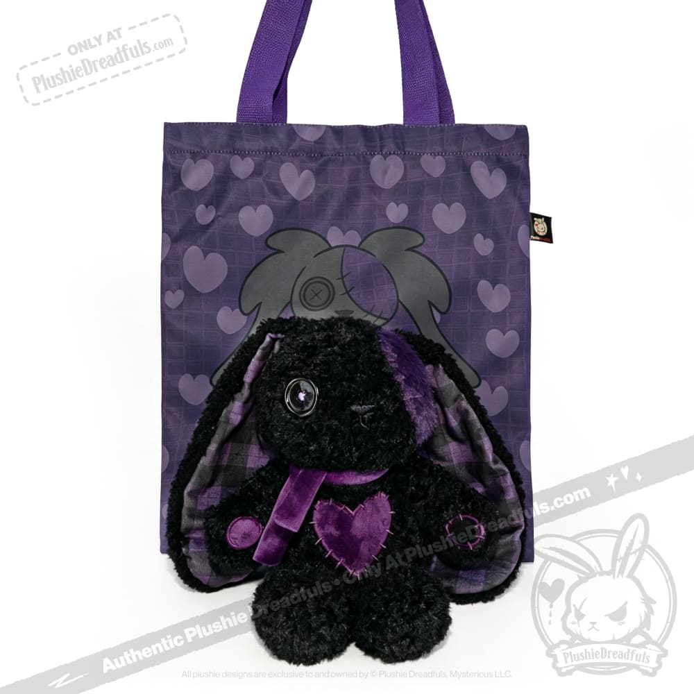 Violet Neon Love Rabbit - Plush Stuffed Animal - toy