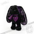 Violet Neon Love Rabbit - Plush Stuffed Animal - toy