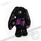 Violet Neon Love Rabbit - Plush Stuffed Animal - toy