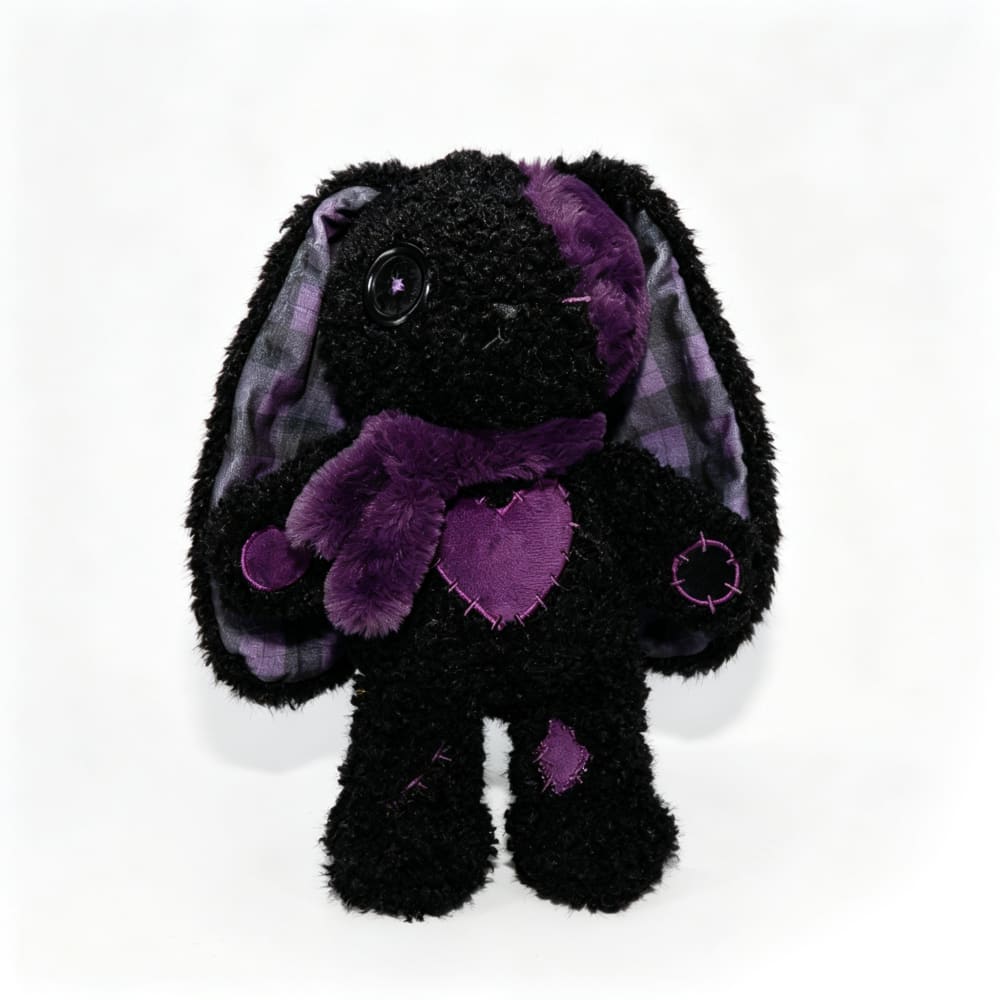 Plushie Dreadfuls -Violet Neon Love Rabbit - Plush Stuffed Animal - toy