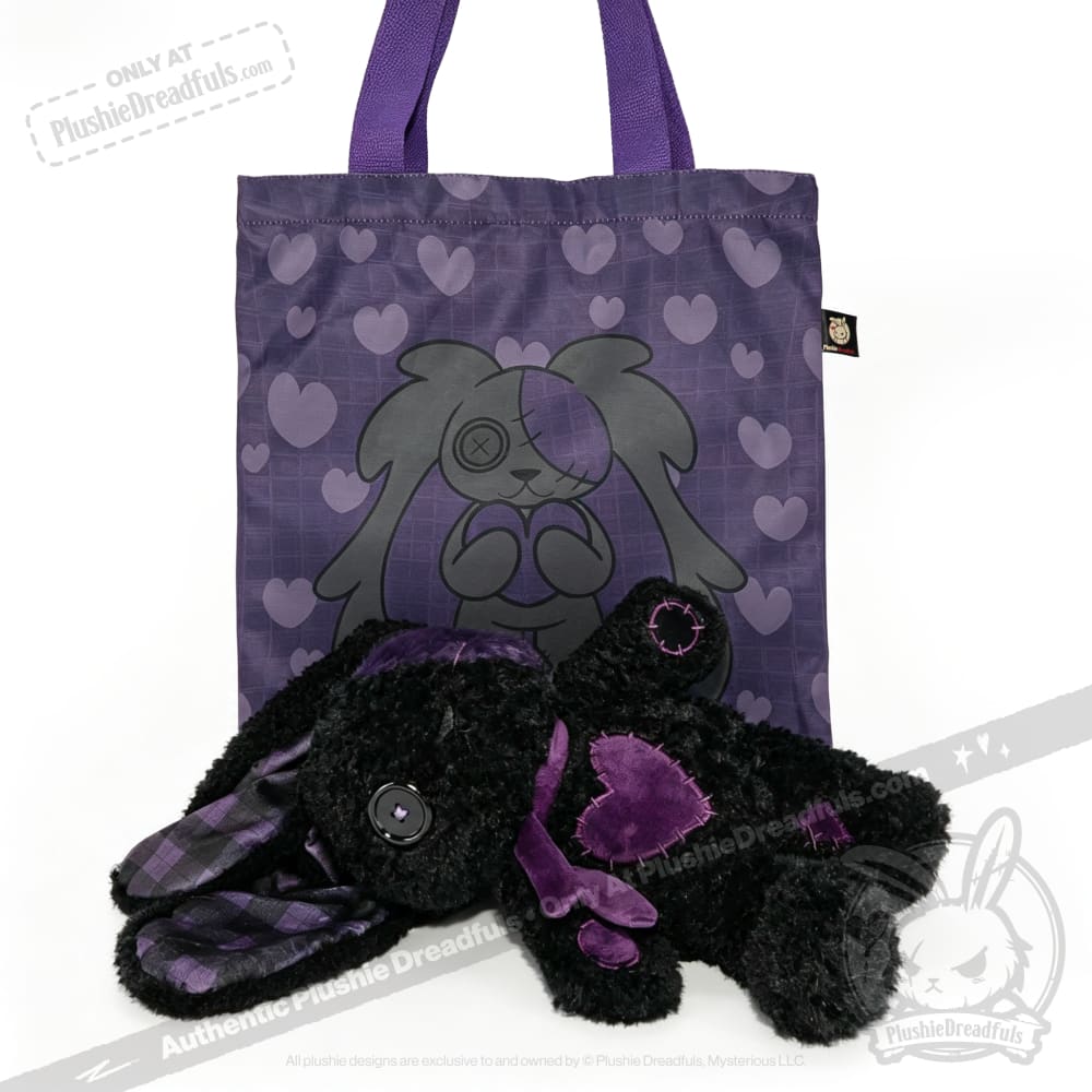 Violet Neon Love Rabbit - Plush Stuffed Animal - toy