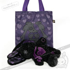 Violet Neon Love Rabbit - Plush Stuffed Animal - toy