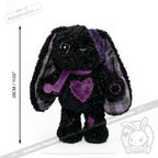 Violet Neon Love Rabbit - Plush Stuffed Animal - toy