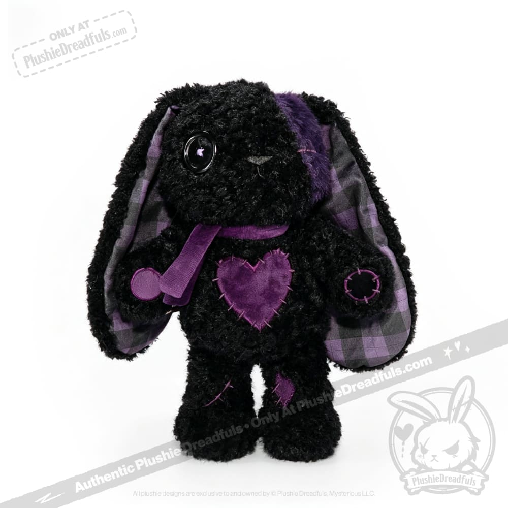 Violet Neon Love Rabbit - Plush Stuffed Animal - toy