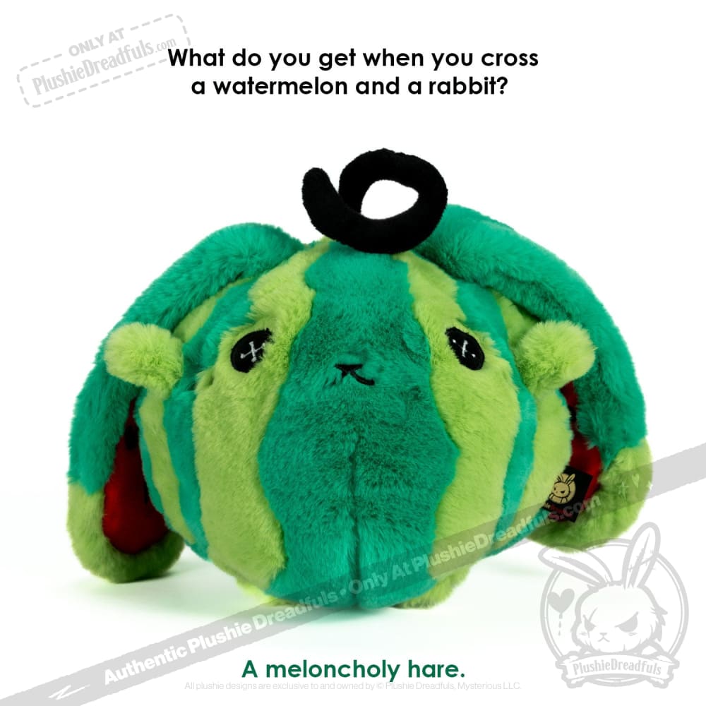 Plushie Dreadfuls - Watermelon Rabbit Plush Stuffed Animal Toy