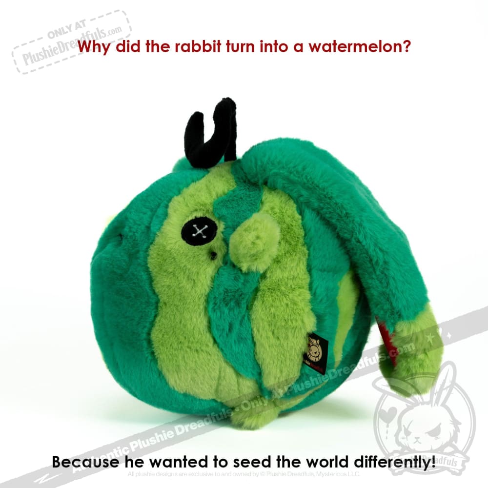 Plushie Dreadfuls - Watermelon Rabbit Plush Stuffed Animal Toy