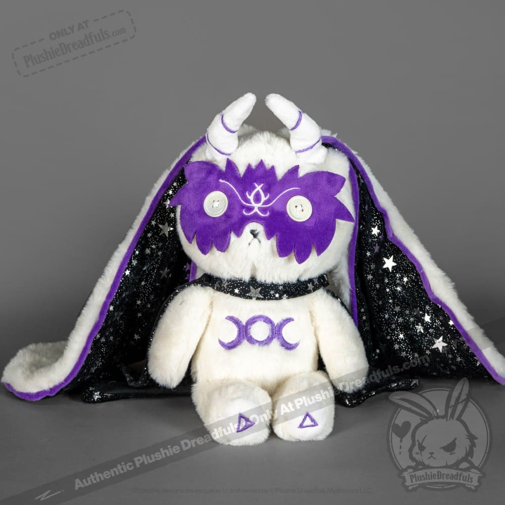 Plushie Dreadfuls - White Witch Bunny - Plush Stuffed Animal - Mysterious