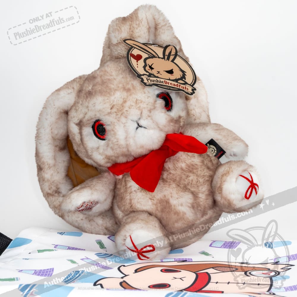 Plushie Dreadfuls - Workaholic Rabbit - Plush Stuffed Animal - Mysterious