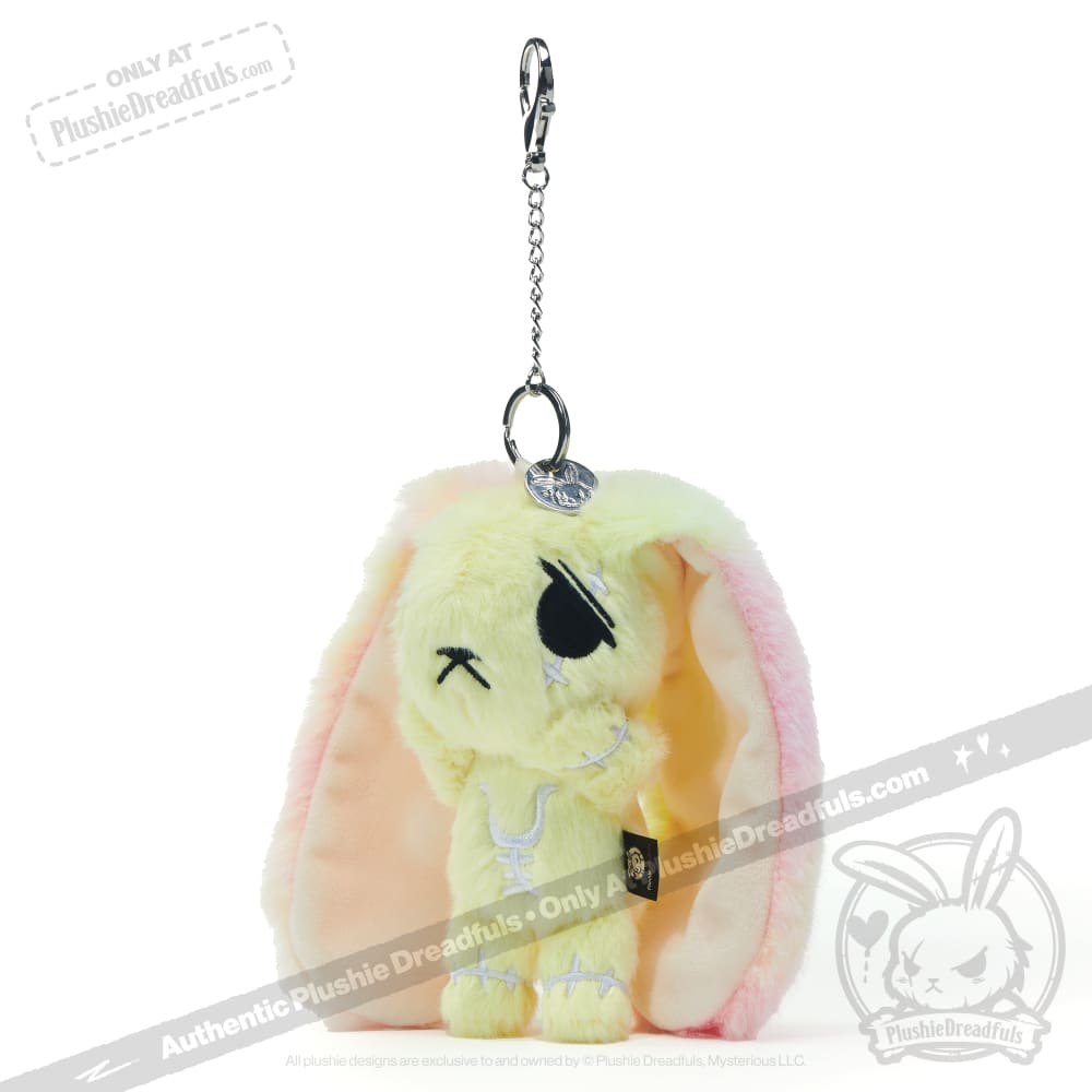 Plushie Dreadfuls -Yellow Anxiety Rabbit Plush Keychain Accessory Keychain