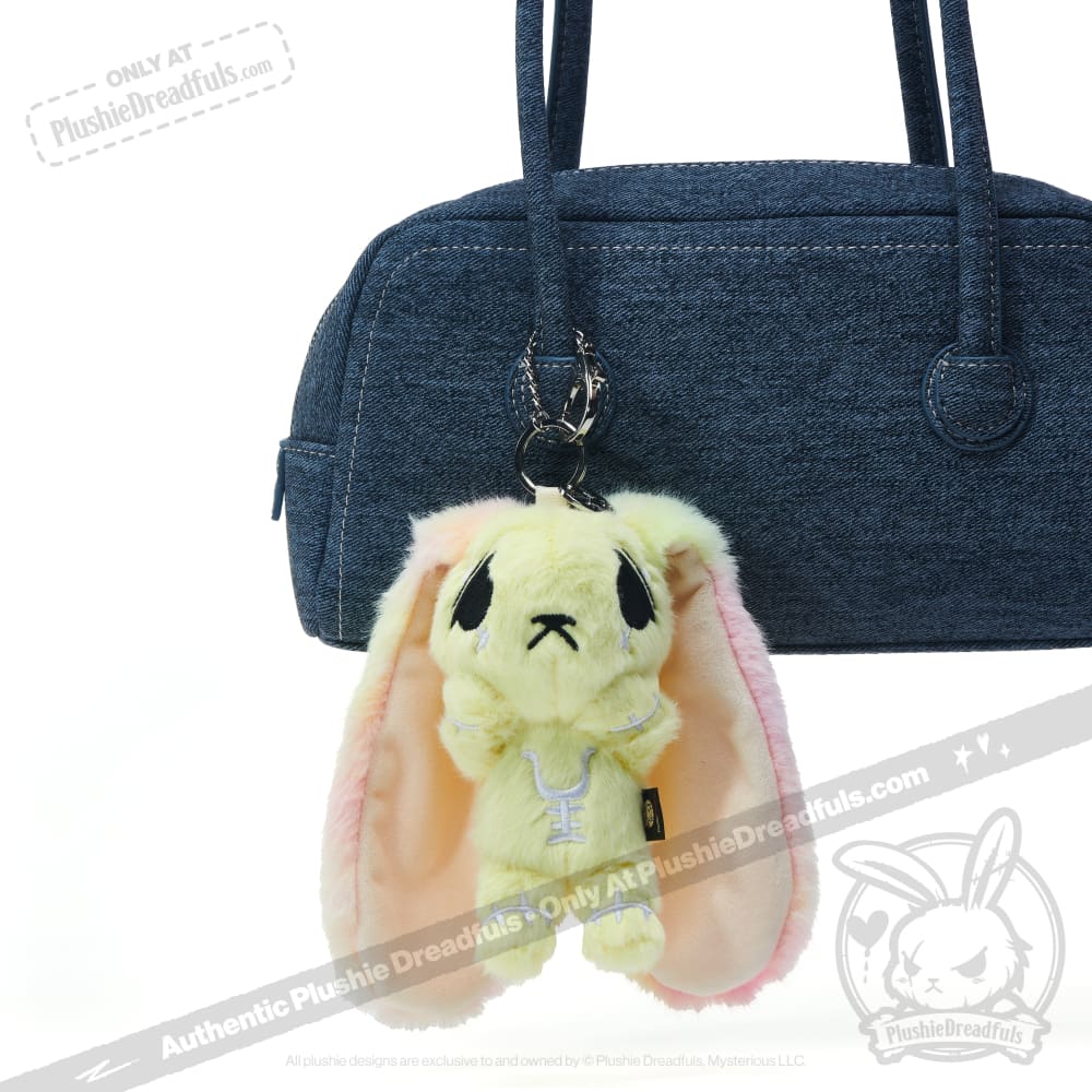 Plushie Dreadfuls -Yellow Anxiety Rabbit Plush Keychain Accessory Keychain